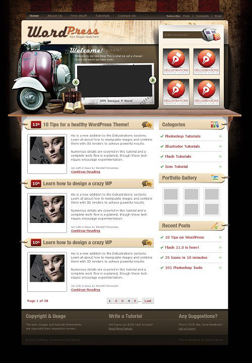 25 Free High Quality WordPress Themes 7