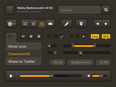 20 Free UI Element PSD Files 1