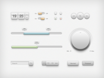20 Free UI Element PSD Files 16