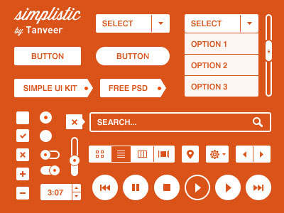 20 Free UI Element PSD Files 5