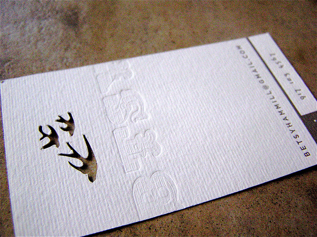 20 Clean White Business Cards for Inspiration 2