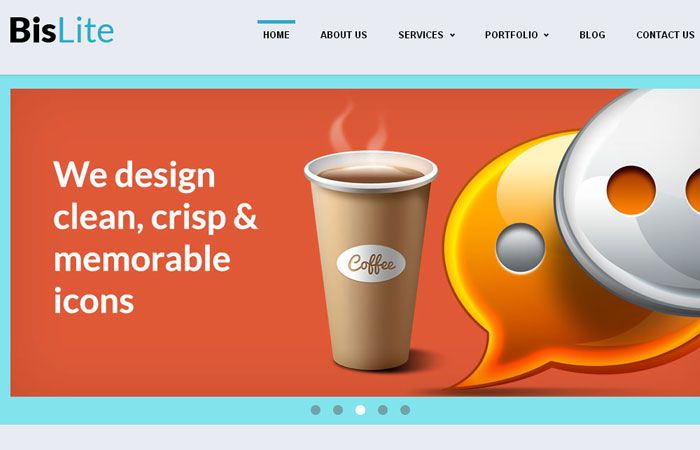 20 Free Responsive High Quality HTML/CSS Website Template 1