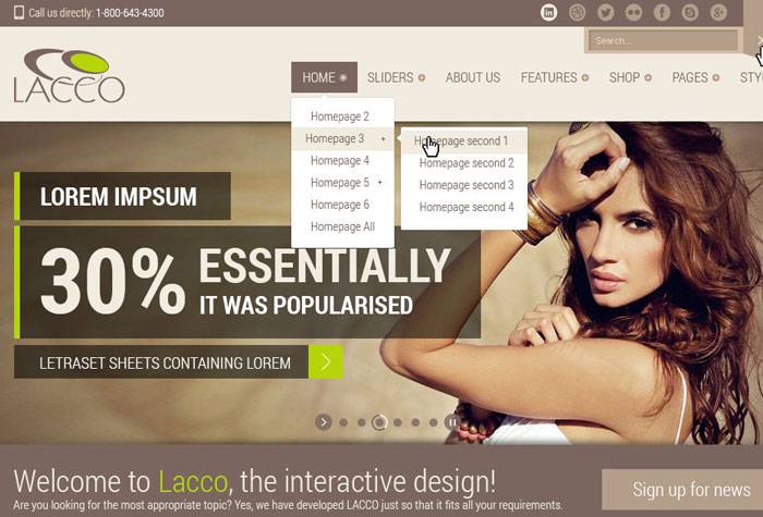 20 Free and Premium PSD Website Templates 7