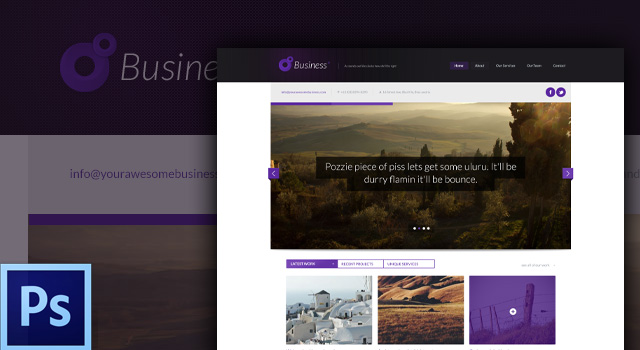 20 Free and Premium PSD Website Templates 1