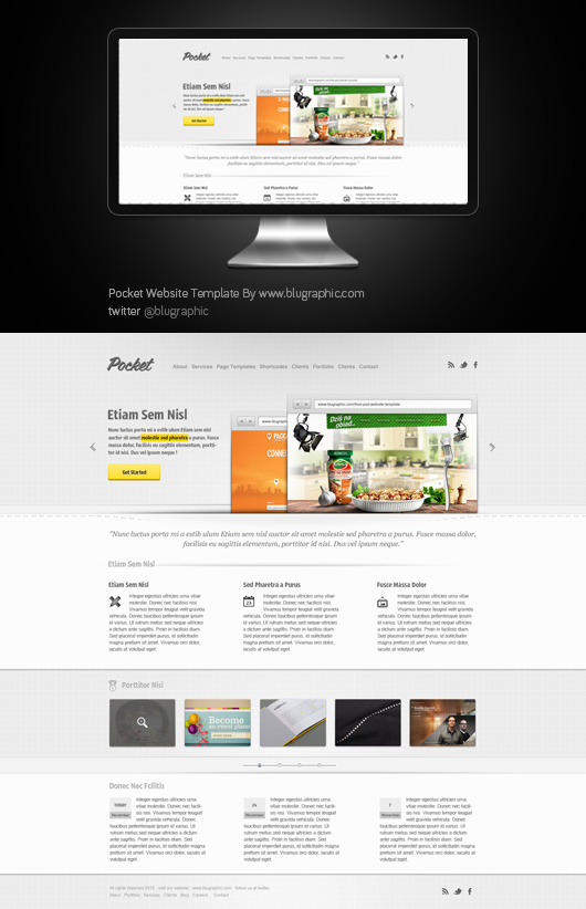 20 Free and Premium PSD Website Templates 3