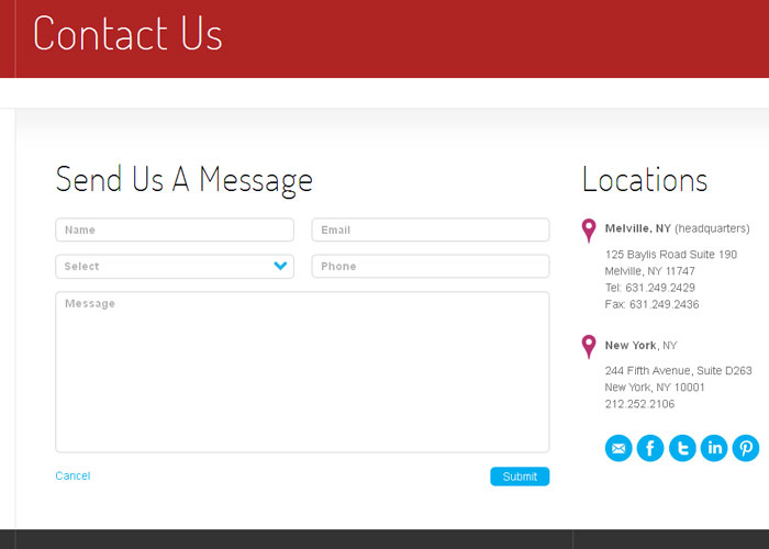 Inspiring and Creative Contact Pages of Various Websites 6