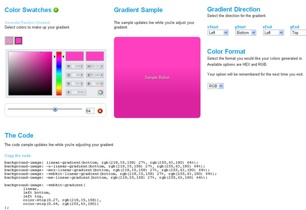 10 Useful Resources of HTML5 and CSS3 Generators 2