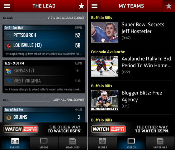 Apps:10 Best Free Sports Apps For iPhone and iPad