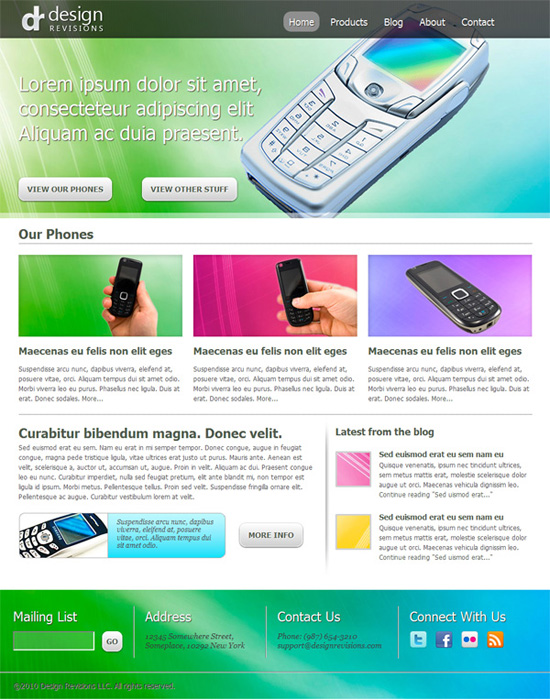 10 Vibrant Web Design Tutorials with Source File 5