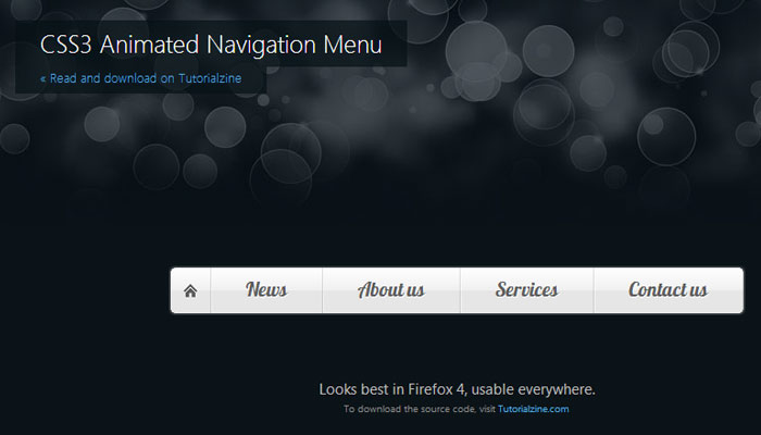 15 Fresh Navigation Menu Tutorial using CSS3 and HTML5 4