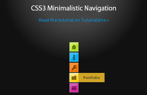 15 Fresh Navigation Menu Tutorial using CSS3 and HTML5 8