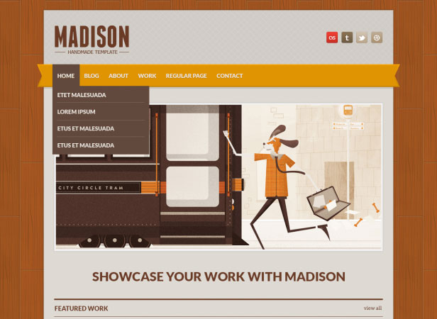 20 Beautifully Designed Free PSD Website Template 11