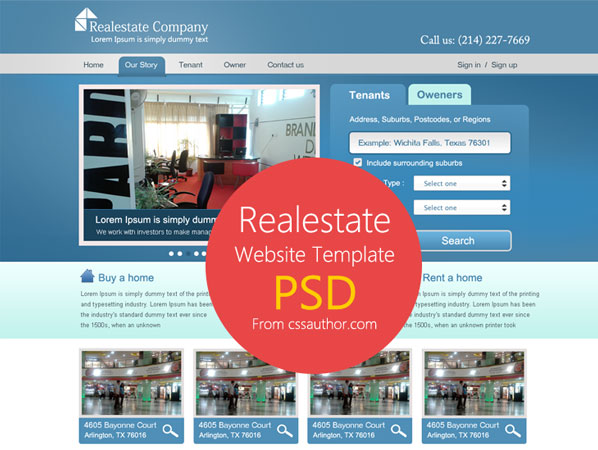 20 Beautifully Designed Free PSD Website Template 13