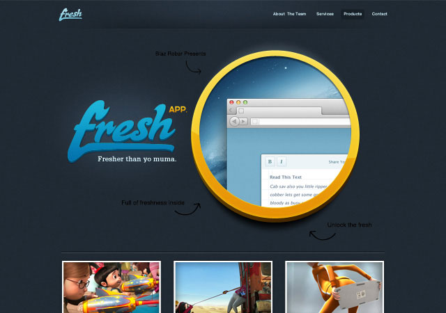 20 Beautifully Designed Free PSD Website Template 3