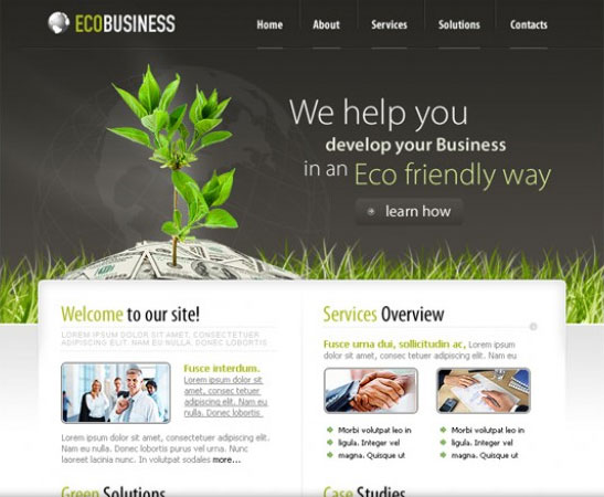 20 Beautifully Designed Free PSD Website Template 4