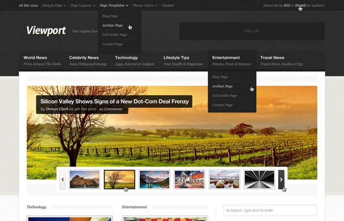 20 Beautifully Designed Free PSD Website Template 5