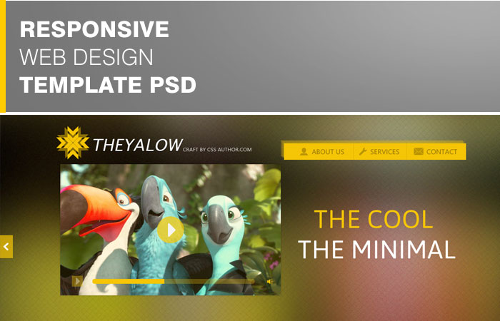 20 Beautifully Designed Free PSD Website Template 7