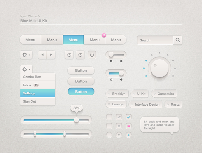 20 Exceptional Free PSD Web Elements for Designers 2