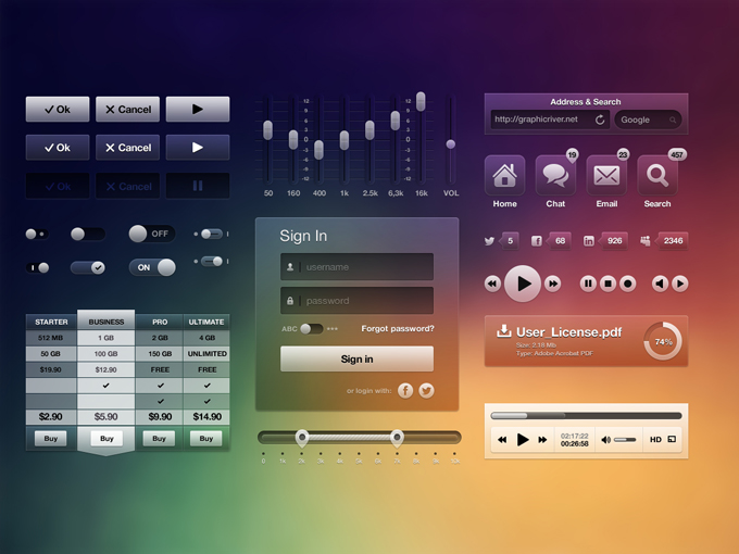 20 Sets of Free PSD Files for Designers 19