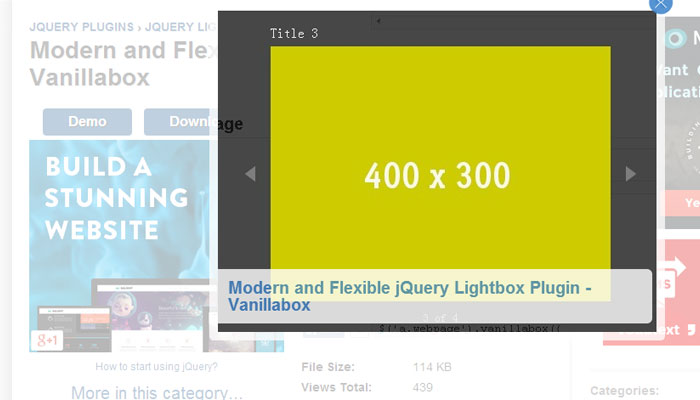 10 Effective jQuery Lightbox Plugins 7 10 Effective jQuery Lightbox Plugins 7