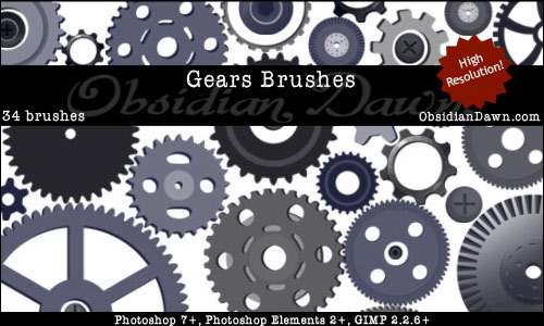 Gears Vectors Brushes