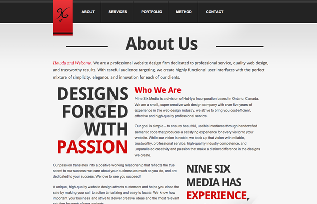 about us examples for website