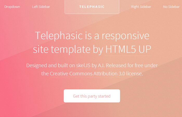 17 Free High Qualities Responsive HTML5 Web Template 13