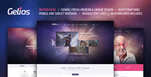 15 Free and Premium Website Templates with PSD 14