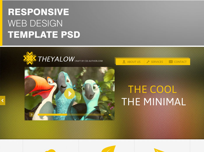 15 Free and Premium Website Templates with PSD 3