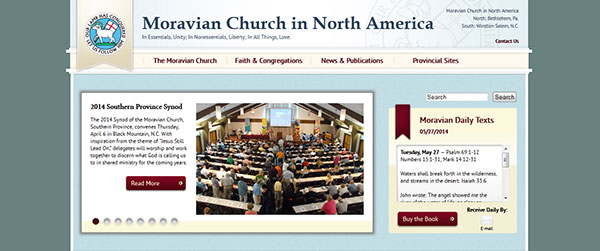 Religious Website Design: Top 5 Features to Use 11 Moravian-Church-Website-with-Call-to-Action-Button