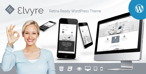 10 High Quality Premium Responsive Wordpress Theme 5 Elvyre – Retina Ready WordPress Theme