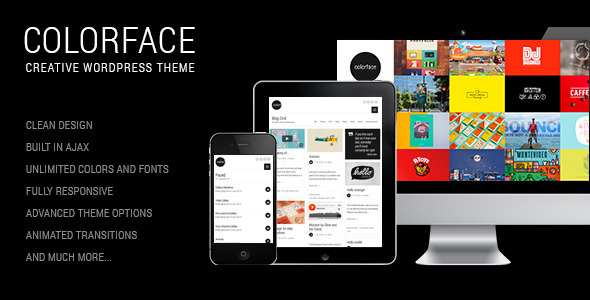 10 High Quality Premium Responsive Wordpress Theme 8 Colorface - Creative WordPress Theme