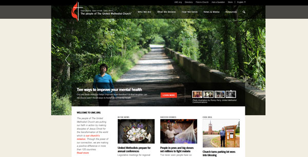 Religious Website Design: Top 5 Features to Use 6 The-United-Methodist-Church-Website-with-Newspaper-Design