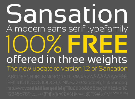20 Fresh Free Font for Web Designers 8