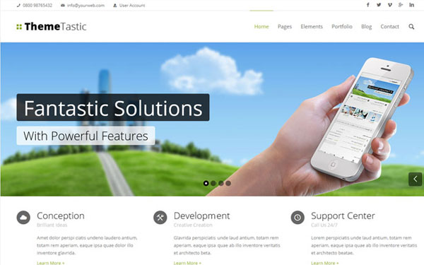 Top 8 Flat Drupal 7 Business Themes Worth Considering 4
