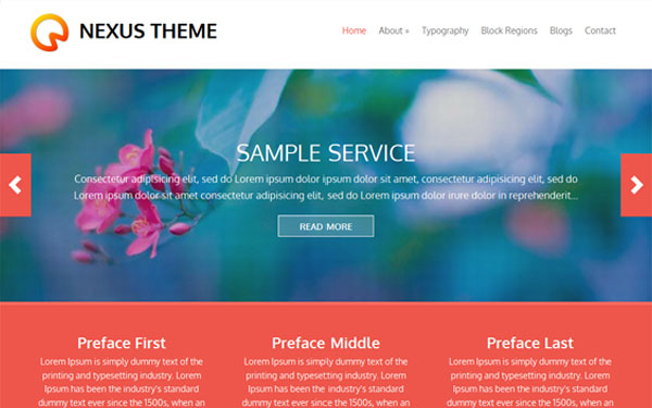 Top 8 Flat Drupal 7 Business Themes Worth Considering 5