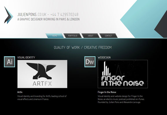 25 Creative Web Designers Portfolio Design 1