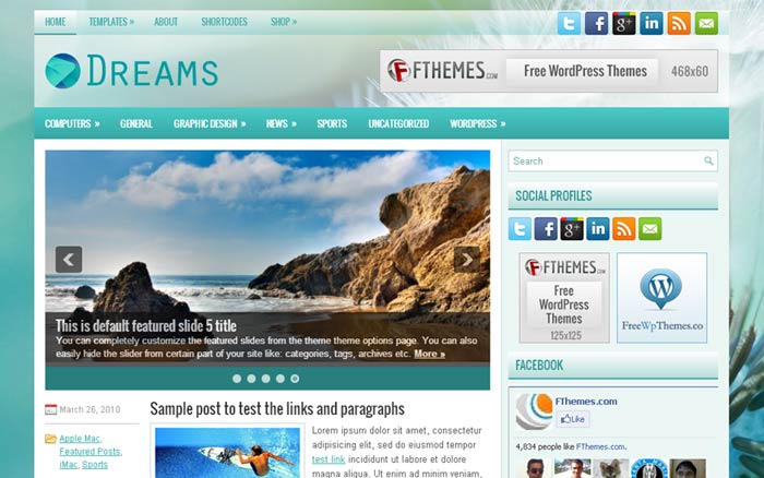 15 Responsive Free and Premium Wordpress Theme 1