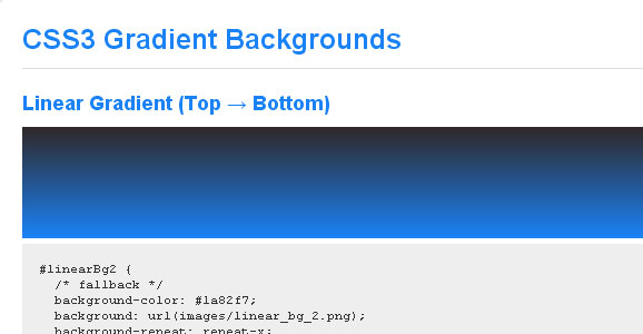 CSS Gradient Tutorials for Web Designers 2