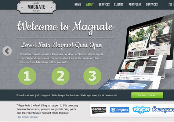 20 Creative PSD Website Templates for Free Download 8