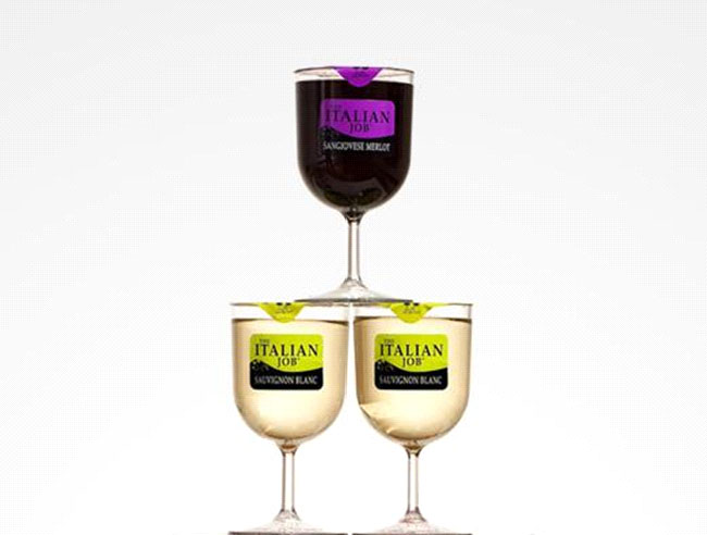 A glass of wine 