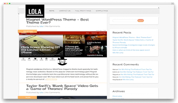 Top 10 free WordPress themes for 2016