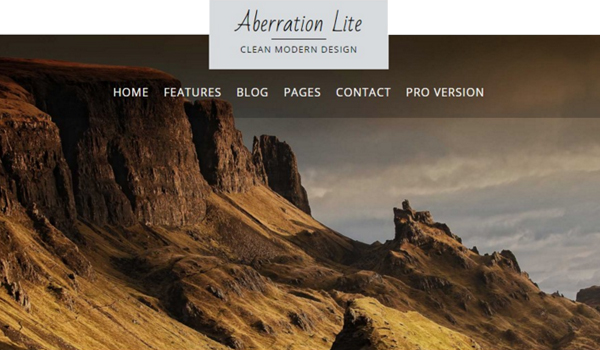 Top 5 Absolutely New and Stunning WordPress Themes for Designers 3 Aberration Lite