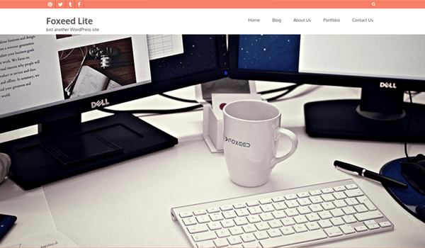 Top 5 Absolutely New and Stunning WordPress Themes for Designers 4 Foxeed