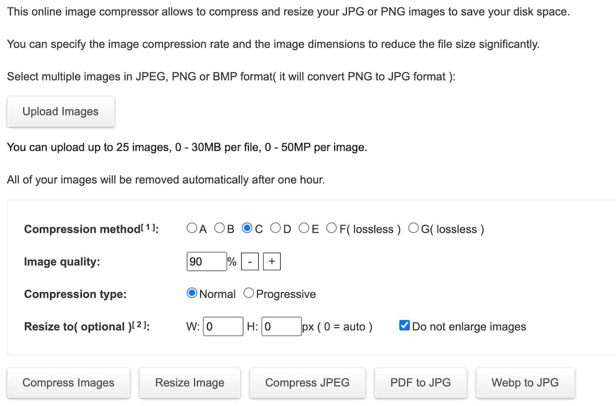 online image compressor