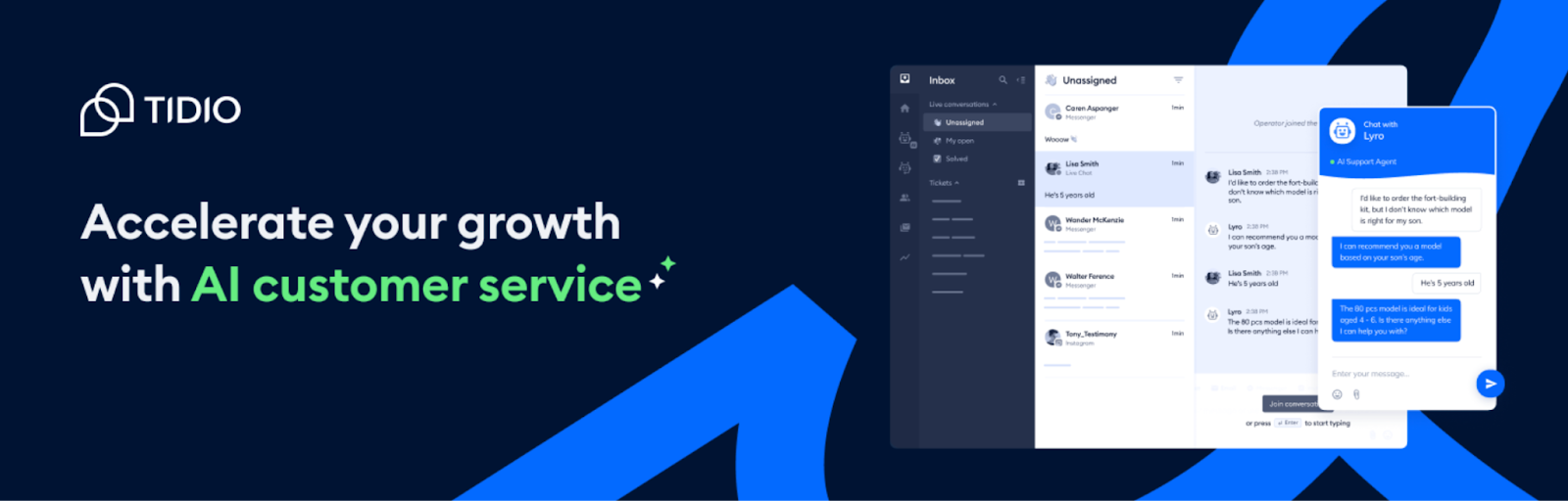 Tidio Live Chat and AI Chatbots