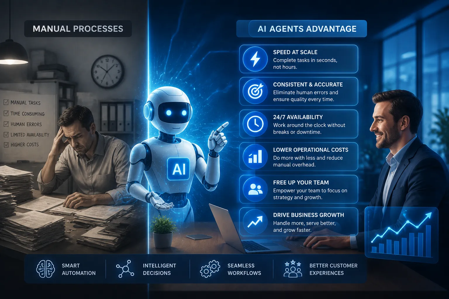 What AI Agents Give Small Businesses That Manual Processes Cannot