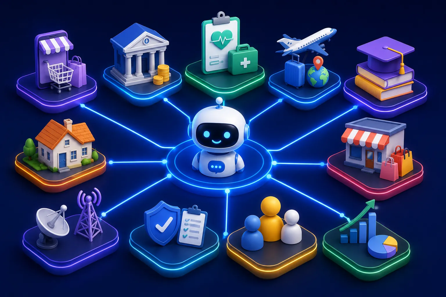 Industry-Wise AI Chatbot Applications