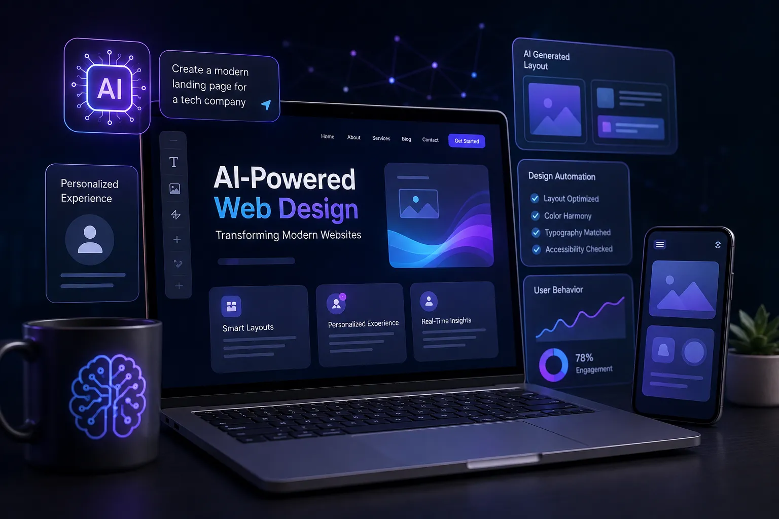 How AI Is Revolutionizing Modern Web Design: From Ideas to User Experience How AI Is Revolutionizing Modern Web Design: From Ideas to User Experience