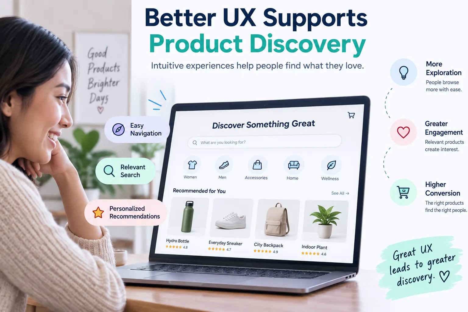 10 Powerful Ways to Improve WooCommerce Product Variation UX for Better Product Discovery 2 Better UX Supports Product Discovery